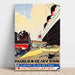 Plakat Vintage Paris Le Havre New York