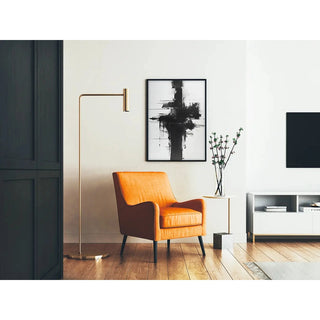 Affiche design noir et blanc - Impulsion Abstraite