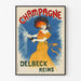 Vintage reklameplakat - Champagne Delbeck