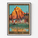 Plakat over Meuse-dalen i Belgien Vintage