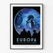 Plakat vintage NASA - Europa 2017