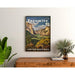 Vintage plakat - Yosemite - United Airlines