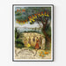 Vintage plakat af Saint-Raphael — indrammet kunstværk på væggen