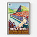 Vintage rejseplakat - Besançon