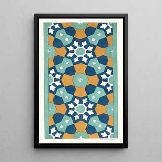 Afghan Boundary Commission - 18 plates of ornamental tiles from the Afghan Boundary Commission Pl 01.webp