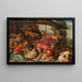 L'Adoration des bergers - Efter Jacopo Da Ponte Bassano — indrammet kunstværk på væggen