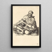 Reproduktion af maleriet Le Malade - Efter Jacques Callot