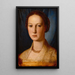 Costanza Da Sommaia - Agnolo Bronzino — indrammet kunstværk på væggen