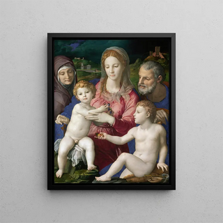 Agnolo Bronzino - Holy Family with St Anne and the Infant St John.webp