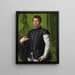 Portrait af Lodovico Capponi - Agnolo Bronzino — indrammet kunstværk på væggen