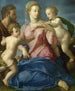 La Sainte Famille avec l'enfant saint Jean-Baptiste - Agnolo Bronzino — visning af kunstværket