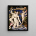 Vénus Cupidon Folie et Temps - Agnolo Bronzino — indrammet kunstværk på væggen