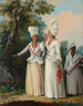 Les demoiselles d'honneur de la Dominique - Agostino Brunias — visning af kunstværket
