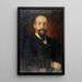 Jules Claretie 1840-1913 administrator for den Franske Teater - Aimé Morot — indrammet kunstværk på væggen