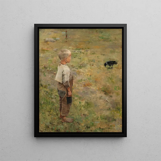 Akseli GallenKallela - Boy With A Crow.webp