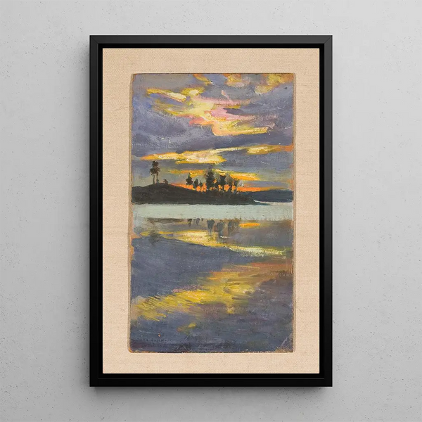 Reproduktion af maleriet Crépuscule du Soir - Akseli Gallen-Kallela