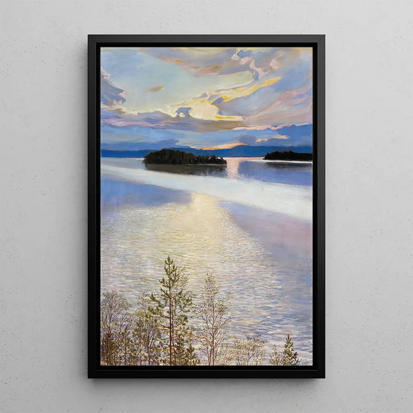 Reproduktion af maleriet Vue sur le lac - Akseli Gallen-Kallela