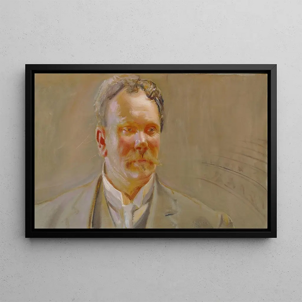 Portrait af professor E. N. Setl - Akseli Gallen-Kallela — indrammet kunstværk på væggen