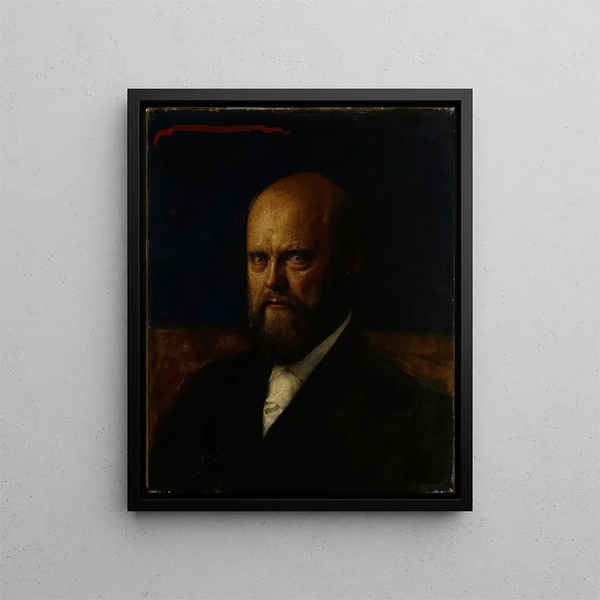 Portrait af professor E. R. Neovius - Akseli Gallen-Kallela — indrammet kunstværk på væggen