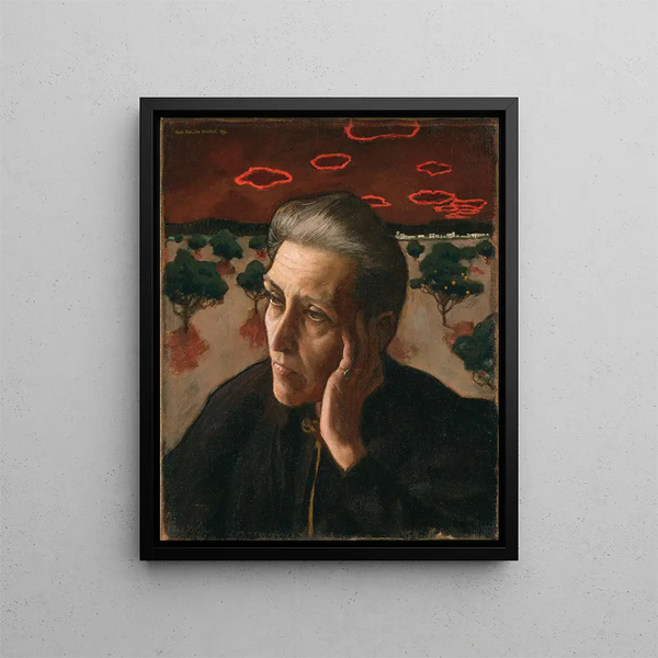 La Mère des artistes - Akseli Gallen-Kallela — indrammet kunstværk på væggen
