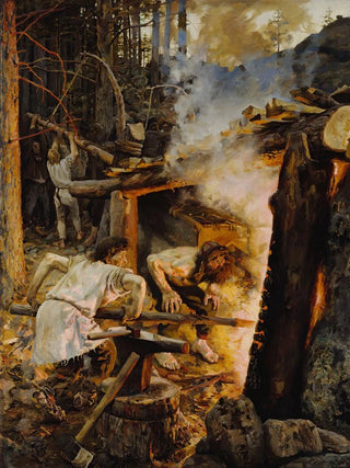 Akseli GallenKallela - The Forging Of The Sampo.webp