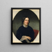 Harriet Beecher Stowe - Alanson Fisher — indrammet kunstværk på væggen