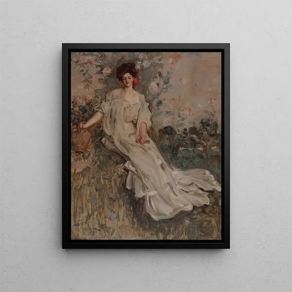 Charlotte Fairchild - Albert Beck Wenzell — indrammet kunstværk på væggen