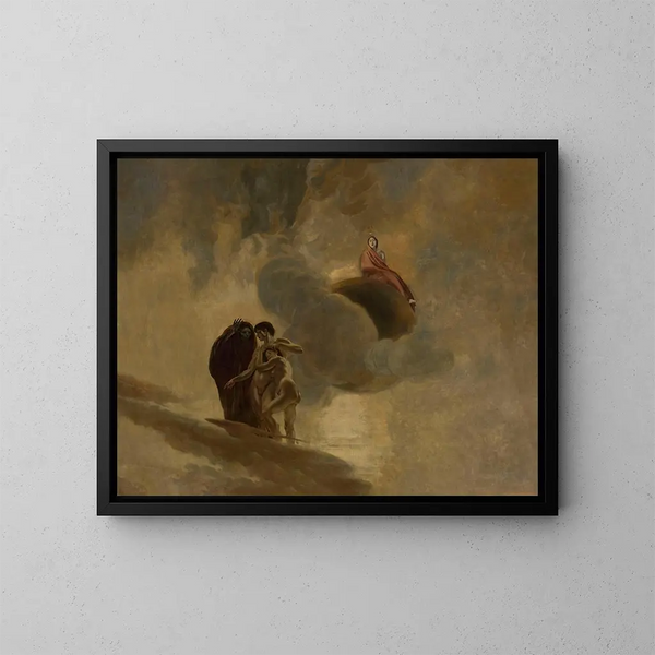 La Pensée - Albert Besnard — indrammet kunstværk på væggen