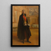 Reproduktion af maleriet Portrait af Camille Barrère ved Farnese-paladset - Albert Besnard