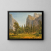 Chutes de Bridalveil, Yosemite-dalen, Californien - Albert Bierstadt — indrammet kunstværk på væggen