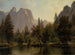 Rochers de la cathédrale, vallée de Yosemite - Albert Bierstadt — visning af kunstværket