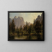Rochers de la cathédrale, vallée de Yosemite - Albert Bierstadt — indrammet kunstværk på væggen