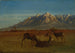 Hjorte i bjerghytten - Albert Bierstadt — visning af kunstværket