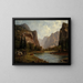 Portes du Yosemite - Albert Bierstadt — indrammet kunstværk på væggen