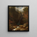 Chutes de Glen Ellis - Albert Bierstadt — indrammet kunstværk på væggen