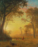 Lumière i skoven - Albert Bierstadt — visning af kunstværket