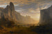 Vue plongeante sur la vallée de Yosemite, Californie - Albert Bierstadt — visning af kunstværket