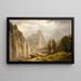 Rivière Merced Yosemite-dalen - Albert Bierstadt — indrammet kunstværk på væggen