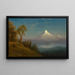 Mont St Helens, Columbia-floden, Oregon - Albert Bierstadt — indrammet kunstværk på væggen