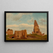 Ruines Campagne de Rome - Albert Bierstadt — indrammet kunstværk på væggen