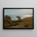 Studie til indgangen i Monterey - Albert Bierstadt — indrammet kunstværk på væggen