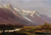 Studie af bjerge - Albert Bierstadt — visning af kunstværket