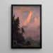 Reproduktion af maleriet Solopgang over Matterhorn - Albert Bierstadt