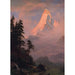 Reproduktion af maleriet Solopgang over Matterhorn - Albert Bierstadt