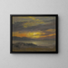 Solnedgang - Albert Bierstadt — indrammet kunstværk på væggen