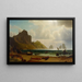 La Marina Piccola Capri - Albert Bierstadt — indrammet kunstværk på væggen