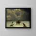 Piégé - Albert Bierstadt — indrammet kunstværk på væggen