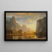 Vallée du Yosemite - Albert Bierstadt — indrammet kunstværk på væggen
