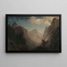Vue dans la vallée de Yosemite - Albert Bierstadt — indrammet kunstværk på væggen