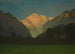 Vue du parc du Glacier eller Solnedgang over toppen - Albert Bierstadt — visning af kunstværket